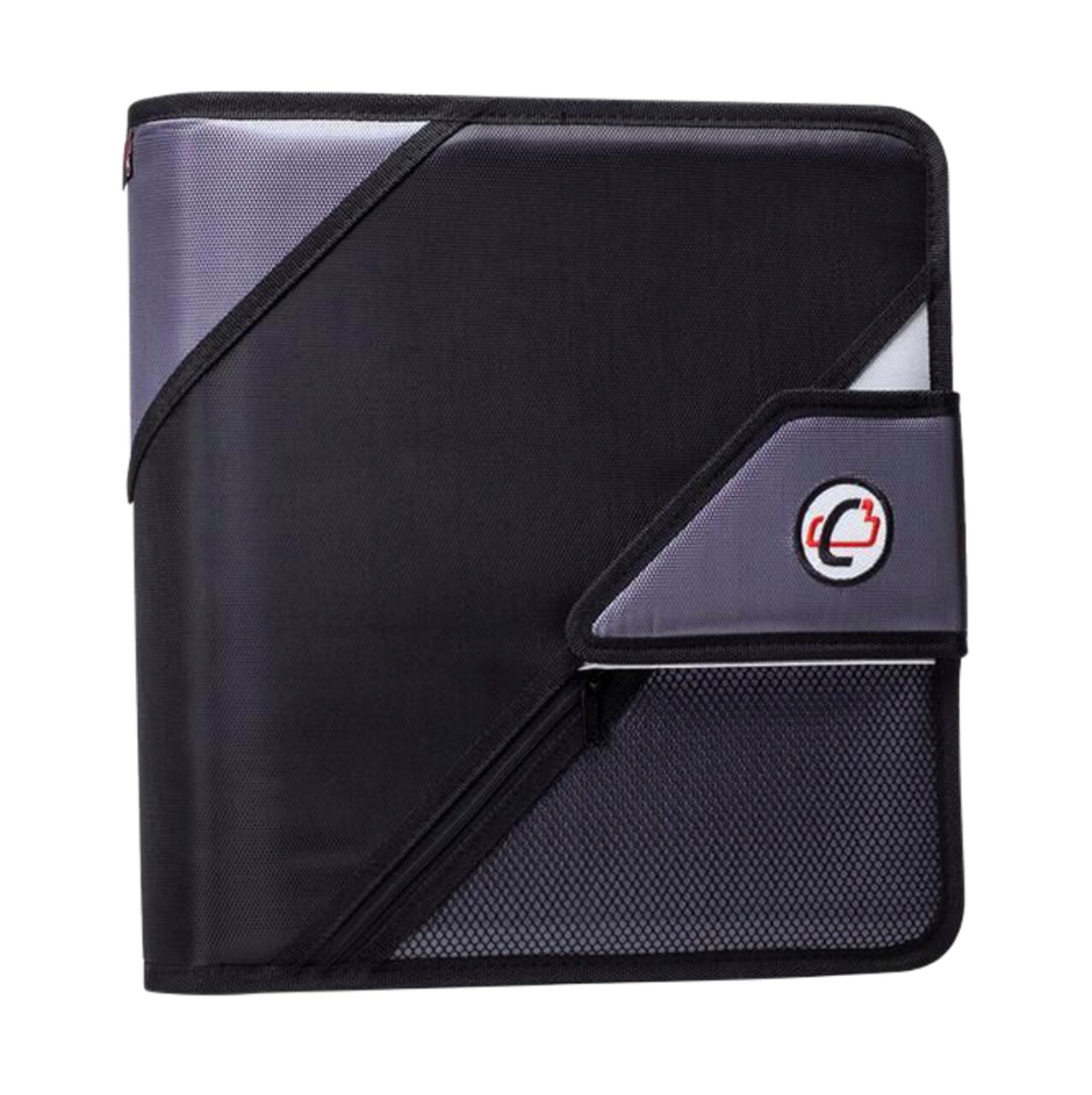 Case·it The Open Tab Binder with Tab File, O-Ring, 2 Inches, Black